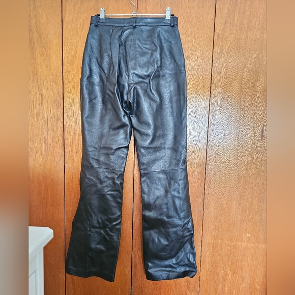 Sandro Flare Leather Trousers. Size 4 - Picture 6 of 13
